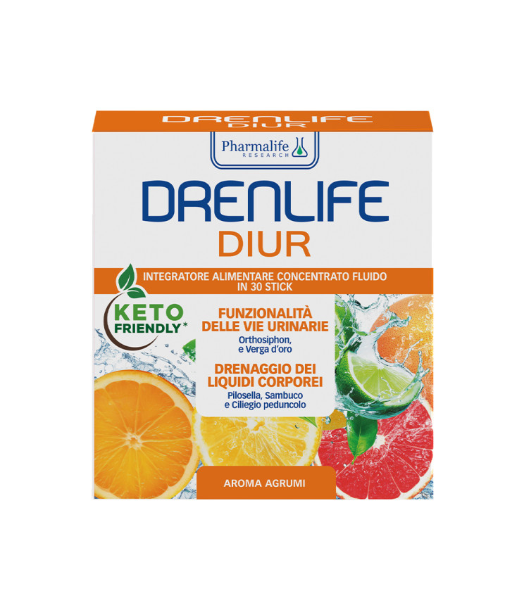 Дієтична добавка Drenlife Diur зі смаком цитрусів, 30 стіків по 10 мл