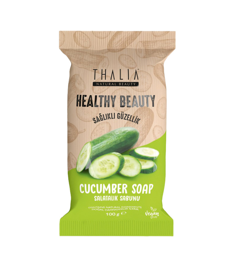 Натуральне мило з екстрактом огірка THALIA, 100 г