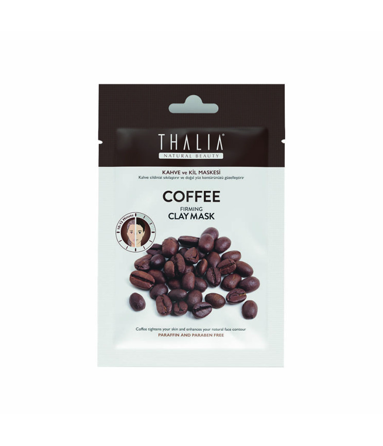 Підтягуюча глиняна маска для обличчя з кофеїном THALIA, 15 мл