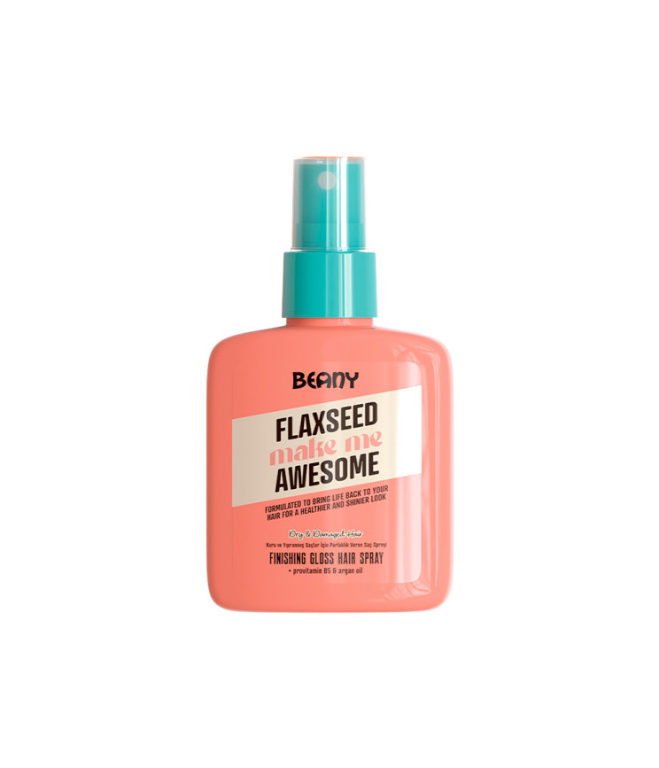 Спрей-блиск для сухого та пошкодженого волосся з насінням льону Beany, 100 мл
