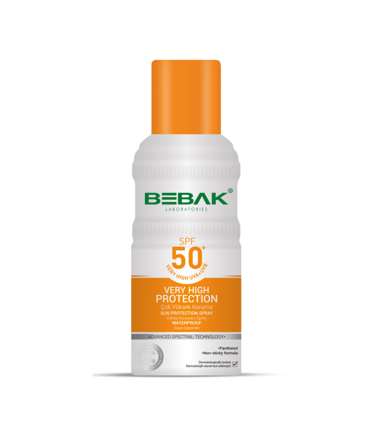 Сонцезахисний спрей SPF 50+ Bebak, 150 мл