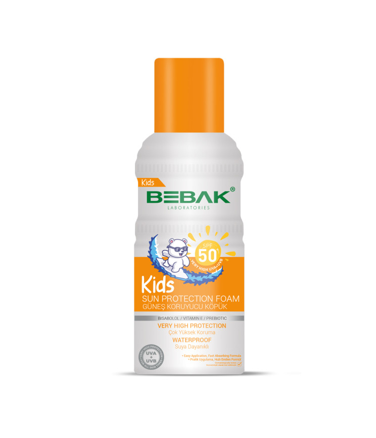 Сонцезахисна пінка для дітей SPF 50+ Bebak, 150 мл