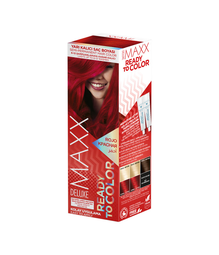 Фарба для волосся MAXX DELUXE Ready to color Червоний, 2x50 мл