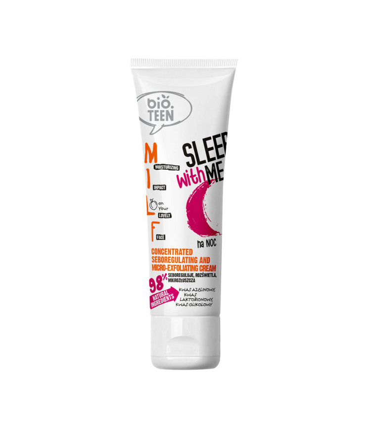 Нічний себорегулюючий та мікропілінгуючий крем обличчя Bio.Teen, 50 мл