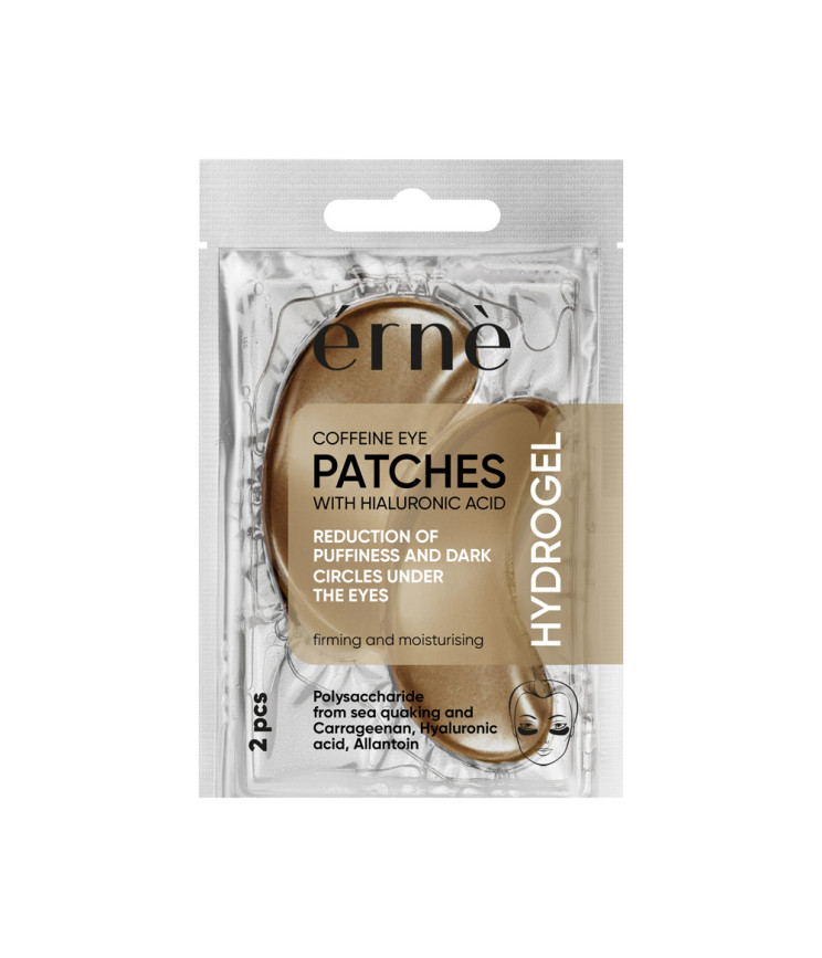 Кофеїнові гідрогелеві патчі під очі від темних кіл Erne, 2 шт