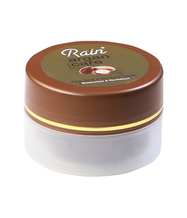 Крем для обличчя, шиї та зони декольте з аргановою олією Rain, 100 мл