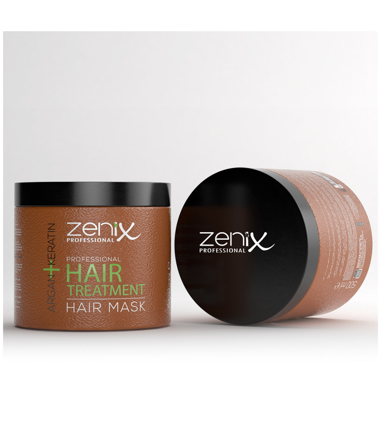 Маска для волосся з арганою та кератином Zenix, 500 мл