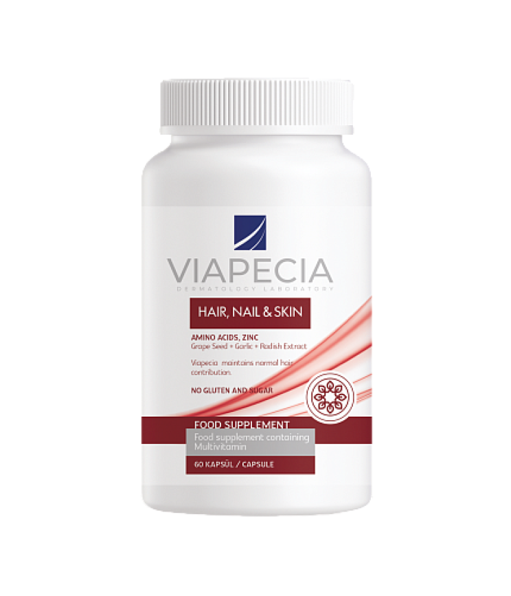 Дієтична добавка для волосся, шкіри та нігтів Viapecia, 60 таб (4326127)